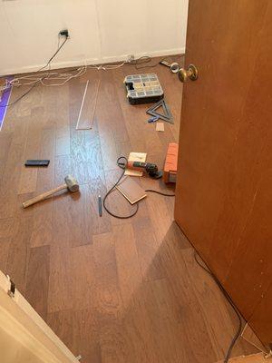 New laminate flooring