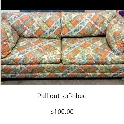 Pull out sofa bed $100.00 Great condition