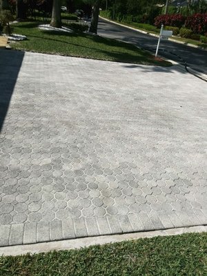 My driveway after the sandblasting by Michael