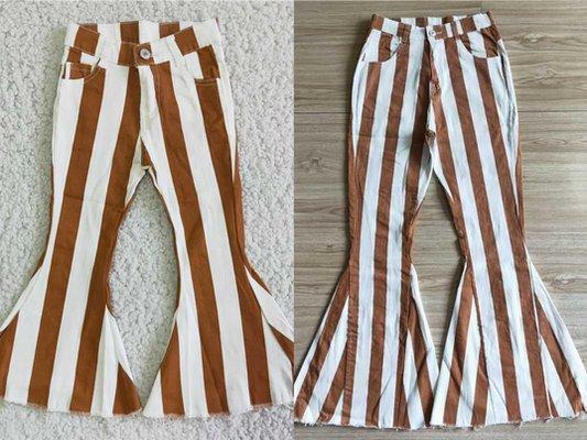 striped bell bottoms mommy and me set