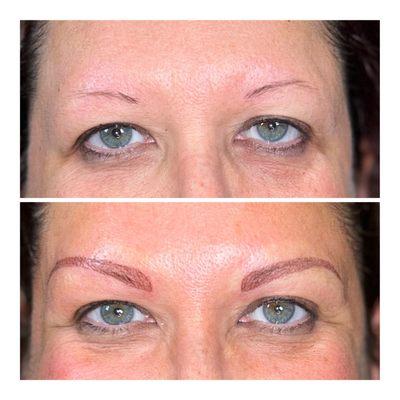 The Equator Eyebrows Before and After