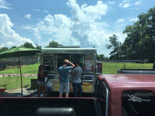 This truck is near Ace Hardware; I'm sure they move around... but if you see it stop by... you won't regret it! Best burritos ever!