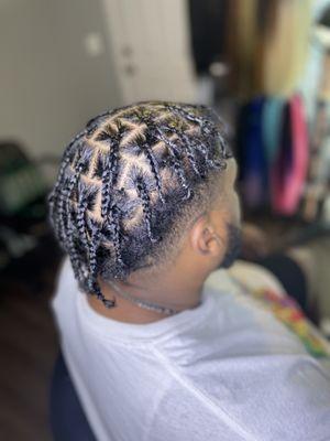 Mens boxbraids