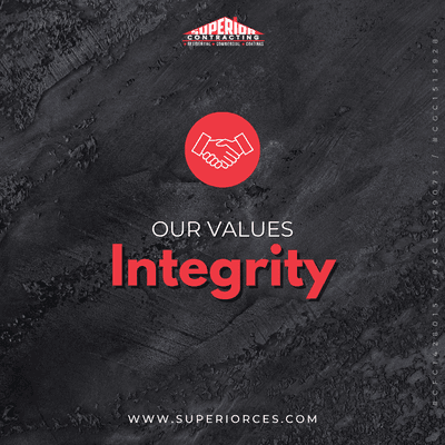 Our culture is grounded in the highest standards of ethical business practices. 

Learn more about our values: 
https://superiorces.com/