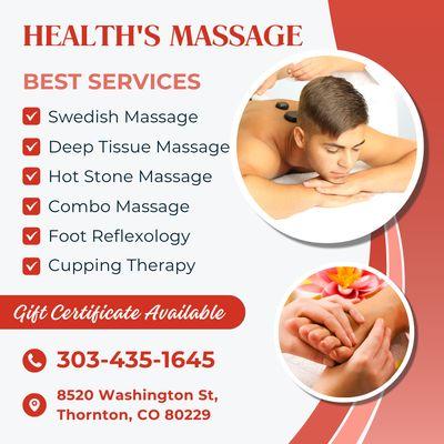 Health's Massage & Acupressure