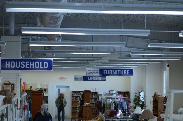 The Chipola Area Habitat for Humanity ReStore sells clothing, household goods, furniture, and construction supplies.