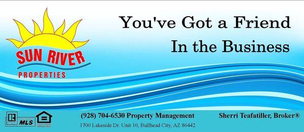 The owner of Sun River Properties treats our Bullhead City community as a good friend. Say "Hi!" when you see Sherri at the river!