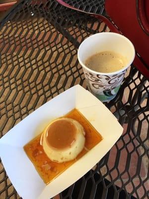 Flan with espresso