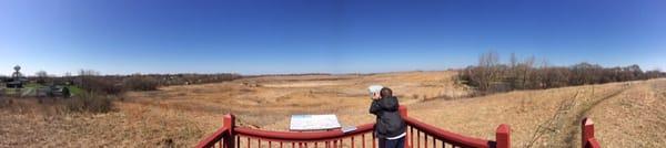 Panoramic view of the Fen, from Dome Hill.