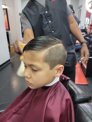 Kids / Gentleman Combover Haircut. By Jermaine The Barber