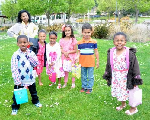 Children on Easter