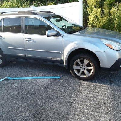 2013 Subaru  came in for rear break pads replacement