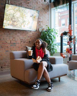 Coffee in the lobby