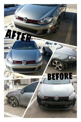 My before and after... So happy to have my car back! :-)