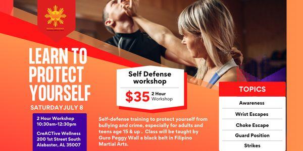 Self Defense Workshop July 8th