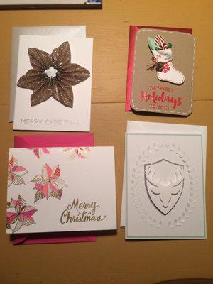 2017 Christmas Card making class