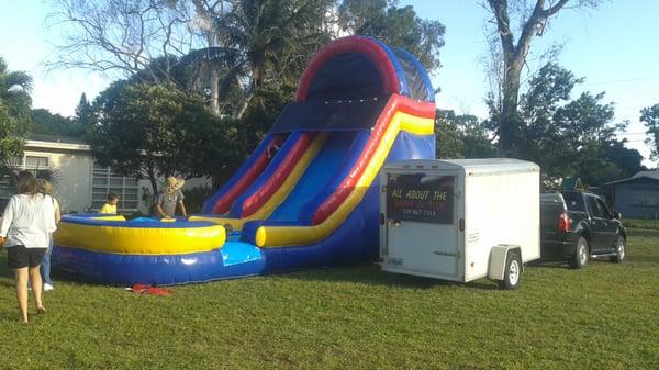 18 foot wet/dry slides great for any event !