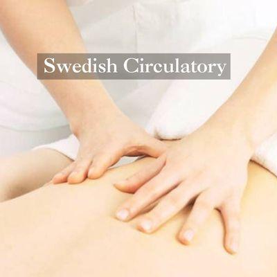 A therapeutic Swedish massage is designed to promote relaxation, improve circulation, relieve muscle tension, and reduce stress.