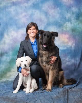 Debbie Crispin, Santiago, and Yogi