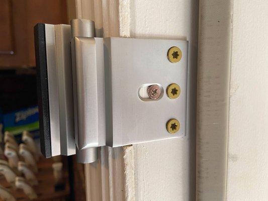 Door Latch Install Open Frame Chiseled Frame and Screw Strength Upgrade