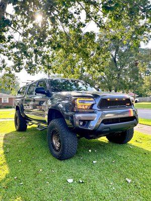 2015 Tacoma with the Powerbrake X-Line stage 1 "BIG BRAKES" upgrade.