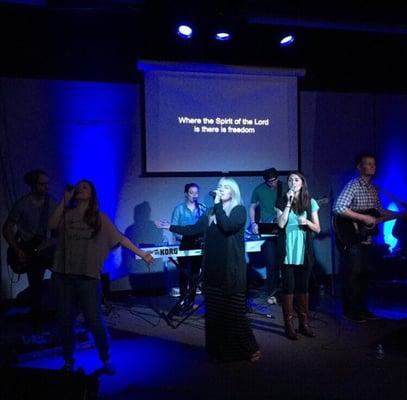 Wonderful live worship music every Sunday at 7pm :)