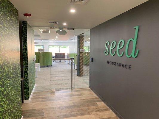 Seed has a great, and very aesthetically pleasing entry! My clients and customers love the vibe and sense of community here.