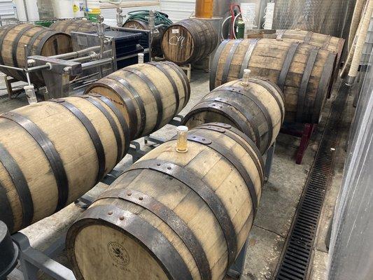 Barrel aging is happening!