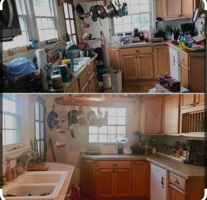 Kitchen Cleaning & Countertop Organization