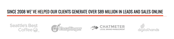 Since 2008 We Helped Our Clients Generate Over $89 Million