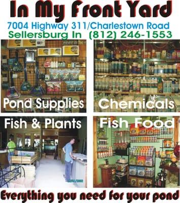 We carry a big selection of pond supplies. Your one stop place for the care of your pond and fish.