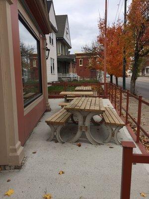 Outdoor seating