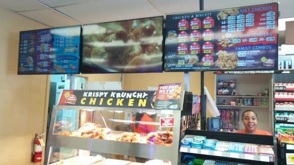 They fry chicken here!!