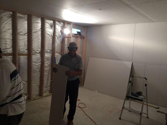 Framing and drywall