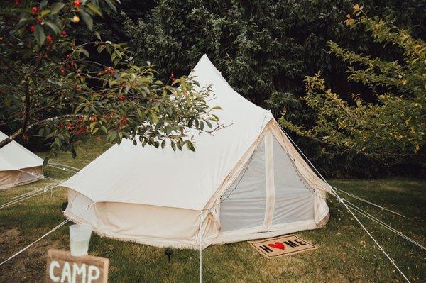 Glamping tent rental