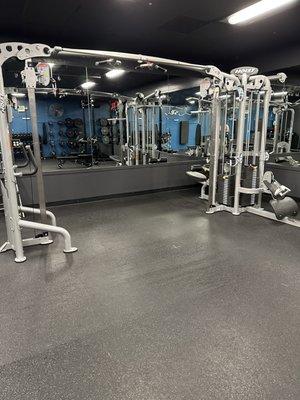 Newly upgraded gym space! Cable machine for over 100 exercises!