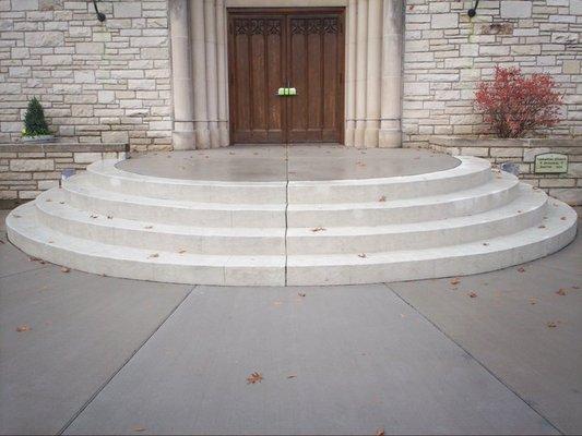 Church Stamped Wedding Cake Steps.