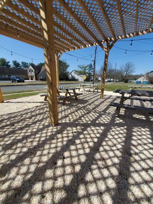 Nice outdoor seating area.