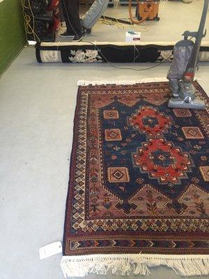 Rug dusting