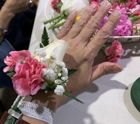 1st Corsage as an example