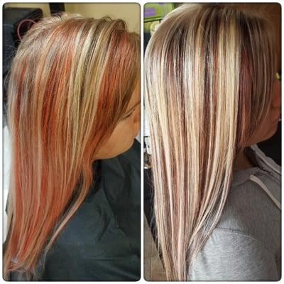 Before n after color correction