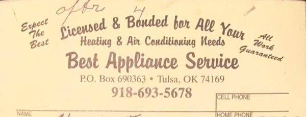 Best Appliance Service