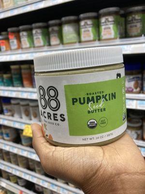 Pumpkin seed butter yummm! Again more plant protein and nutrition