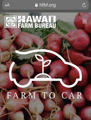 Order online and pick up curbside! Go to hfbf.org/farm-to-car for more info.