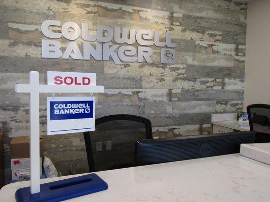 Reception area Coldwell Banker Venice Florida.