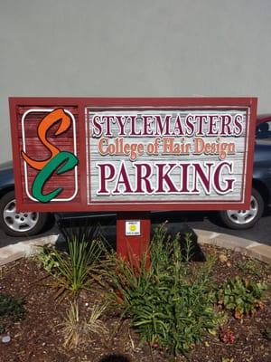 Parking lot sign