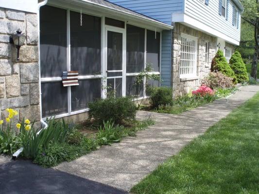 A paver walkway adds a touch of elegance.  Replace your existing cement walkway with a paver walkway.