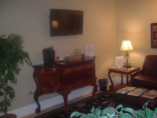 Exceptionally clean and comfortable customer lounge and restroom. With free WIFI, TV, and refreshments.