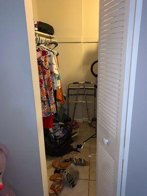 Deep clean bathroom closet & organizing (BEFORE)