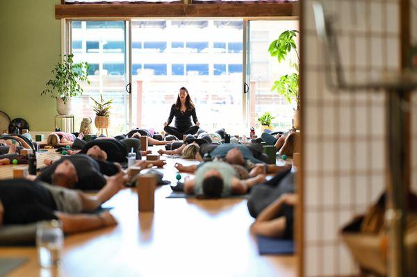 Come savasana all day with our packed class schedule #yogastudio #petalumayoga #petalumayogasculpt